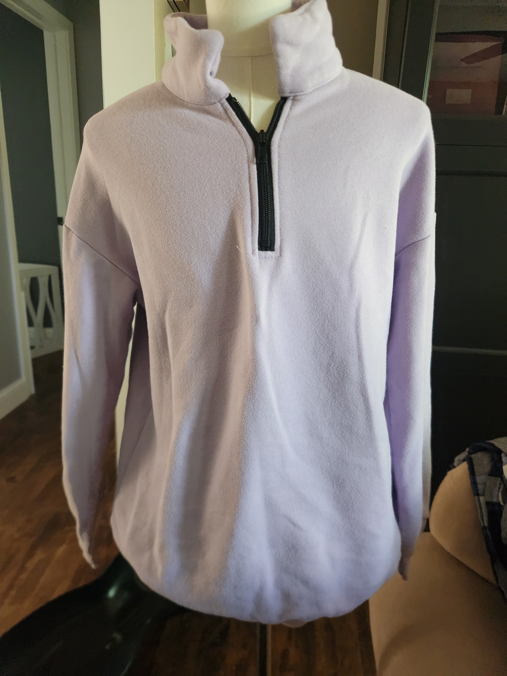 Amazon Kids' Lavender Quarter-Zip Fleece Pullover